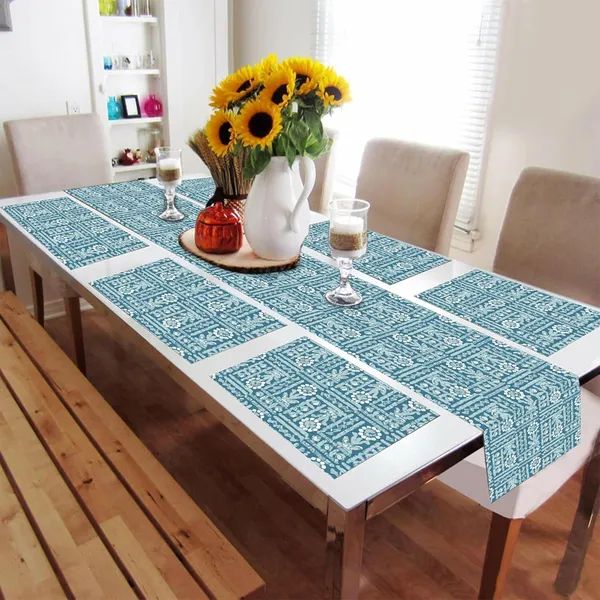 Blue_Dining_Table_Mats_Set_Of_6_With_1_Runner_Washable_And_Elegant_Table_Mats_For_Dining_Table_Decorative_Centre_Runner_And_Mats_For_6_Seater_Home_And_Kitchen_Table_Decor_13X72_Inch