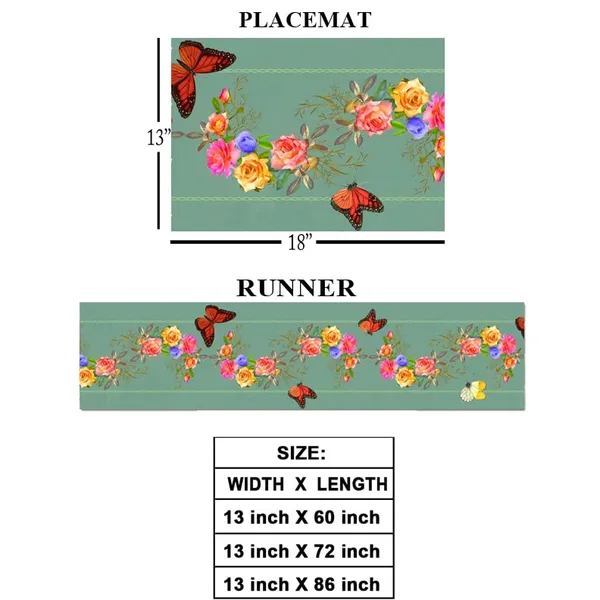 Floral_Green_Dining_Table_Mats_Set_Of_4_With_1_Runner_Washable_Table_Runner_And_Mats_Elegant_Table_Mats_For_Dining_Table_Decorative_Center_Runner_And_Mats_For_4_Seater_Table_Decor_13X60_Inch