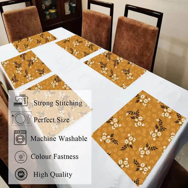 Yellow_Dining_Table_Mats_Set_Of_6_Washable_Dining_Table_Mats_For_6_Seater_Placemats_Elegant_Dining_Mats_For_Home,_Kitchen_And_Coffee_Tables_13_X_18_Inch