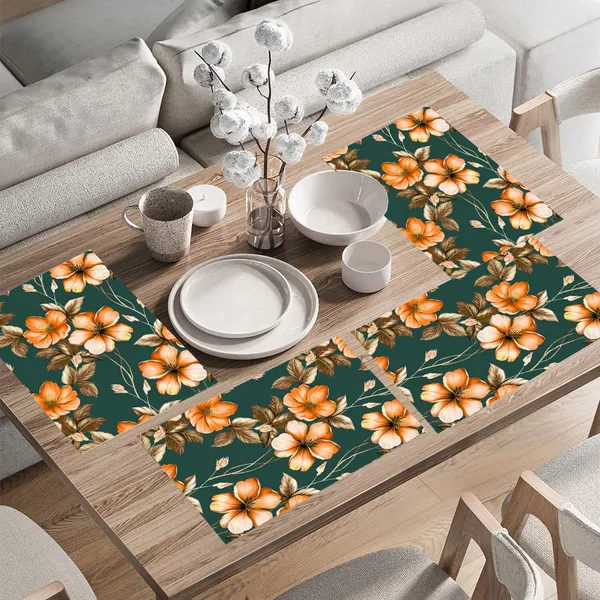 Green_Dining_Table_Mats_Set_Of_4_Washable_Table_Mats_For_Dining_Table_Placemats_For_4_Seater_Dining_Table_Home_And_Kitchen_Table_Decor_13_X_18_Inch