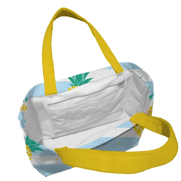 Blue_Poly_Canvas_Fruit_Digital_Print_Beach_Bag_With_Inner_Zip_Pocket,Multi_Purpose_Use,_Re-Usable_,Stylish_And_Spacious_||20"X12"X6"+_Handle-20"