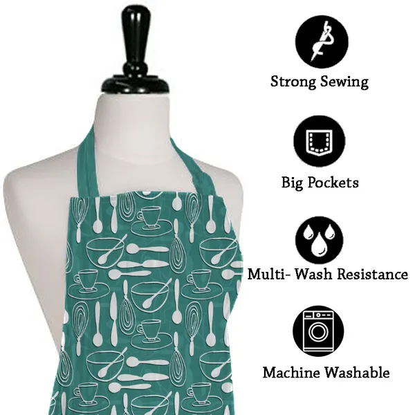 Green_Polyester_Kitchen_Apron_With_Center_Pocket_|_Essential_Kitchen_Accessories_For_Women_And_Men