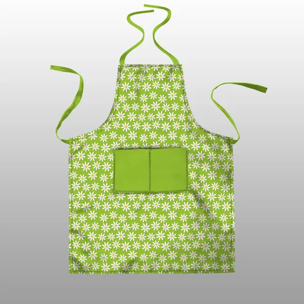 Green_Polyester_Kitchen_Apron_With_Center_Pocket_|_Essential_Kitchen_Accessories_For_Women_And_Men
