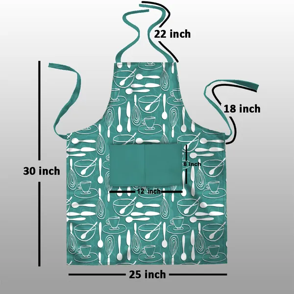 Green_Polyester_Kitchen_Apron_With_Center_Pocket_|_Essential_Kitchen_Accessories_For_Women_And_Men