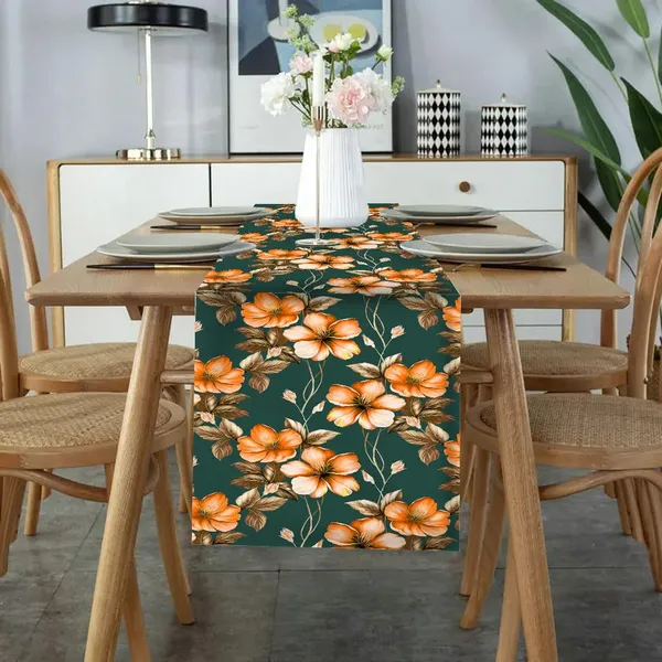 Green_Dining_Table_Runner_Washable_Table_Runner_For_4_Seater_Traditional_And_Festive_Long_Dining_Table_Runner_Antiskid_Home_And_Kitchen_Center_Decor