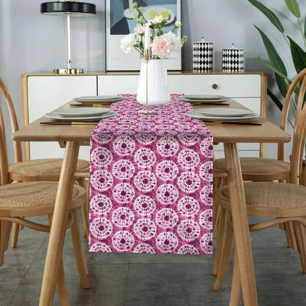 Pink_Dining_Table_Runner_Washable_Table_Runner_For_6_Seater_Traditional_And_Festive_Long_Dining_Table_Runner_Antiskid_Home_And_Kitchen_Center_Decor