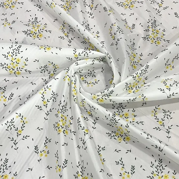 Yellow_Shower_Curtains_For_Bathroom_100%_Polyester_Waterproof_Fabric_6Feet_8_Free_Hooks_Included