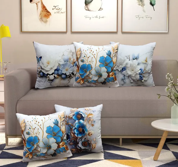Floral_White_Set_Of_5_3D_Decorative_Cushion_Cover_Decorative_Square_Covers_|_For_Sofa_Couch_Pillow_And_Living_Room_Ethnic_Soft_And_Durable_|_For_Home_Festival_And_Bedroom_Decor_|_16_X_16_Inch