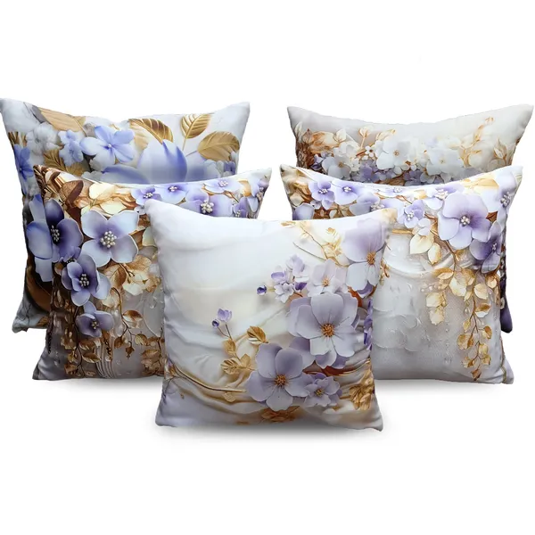 Purple_Set_Of_5_3D_Decorative_Cushion_Cover_Decorative_Square_Covers_|_For_Sofa_Couch_Pillow_And_Living_Room_Ethnic_Soft_And_Durable_|_For_Home_Festival_And_Bedroom_Decor_|_16_X_16_Inch
