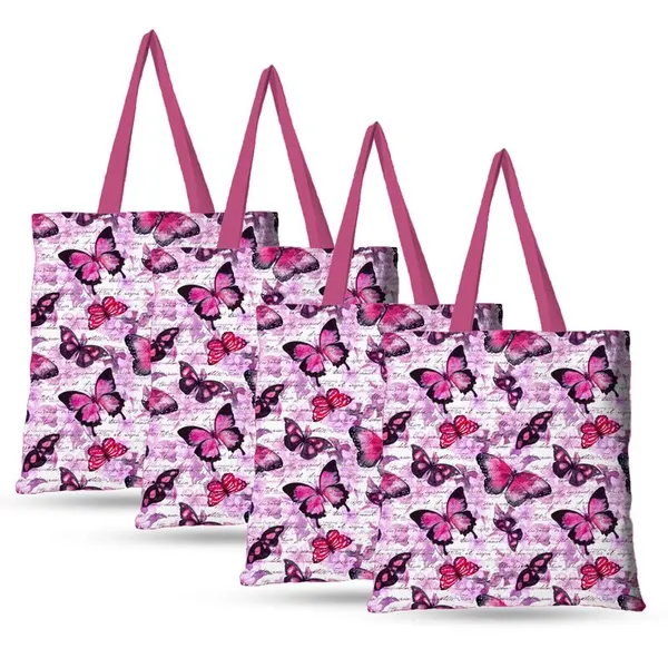 Pink_Tote_Bag_Large_Canvas_Reusable_Travel_Bags_Stylish_Cloth_Shoulder_Tote_For_Office_College_Gym_Shopping_Big_Size_Professional_Fabric_Totes_Set_Of_4