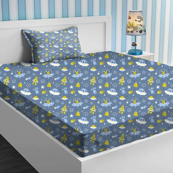 Grey_Kids_Bedsheet_With_1_Pillow_Cover_For_Single_Bed_Cute_And_Fun_Print_Sheets_For_Boys_And_Girls,_Ideal_For_Children?_Room,_Perfect_For_Kids_Room_Size_5'_X_7.5_(Spaceship)