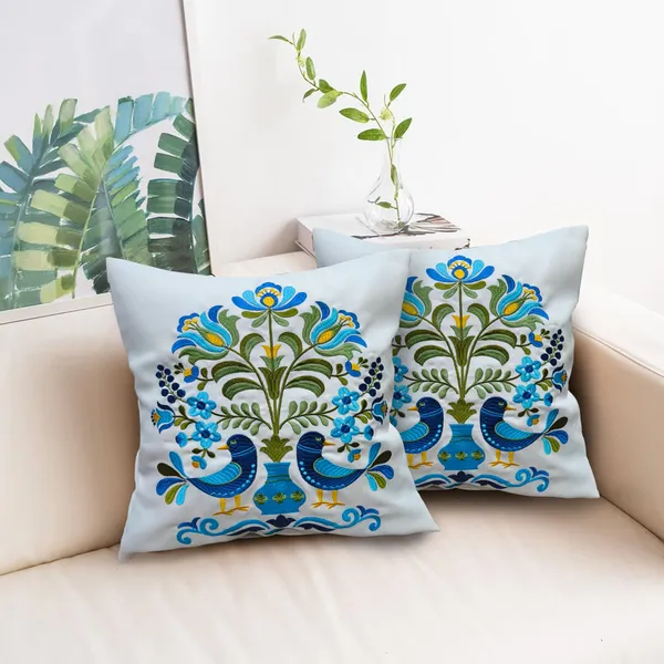 Blue_Set_Of_2_Blue_Embroidery_Cushion_Cover_Decorative_Sofa_Cushion_Covers_Soft_Festive_Square_Covers_Multicolor_Ethnic_Embellished_Aesthetic_Cover_|_For_Home_|_16_X_16_Inch