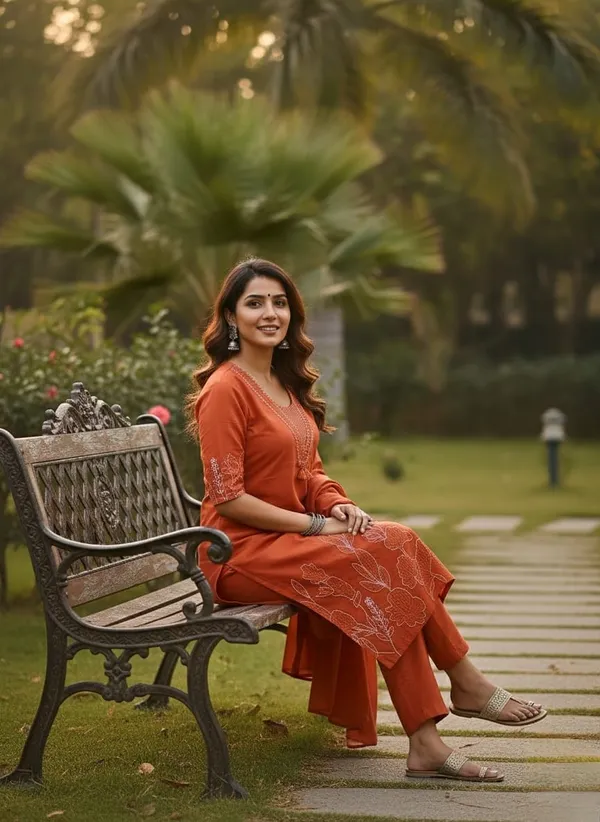 Ethnic_Orange_Embroidered_Kurta_Trouser_Set_with_Dupatta