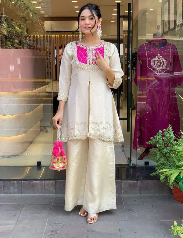 Ivory_&_Fuchsia_Embroidered_Tunic_Palazzo_Set