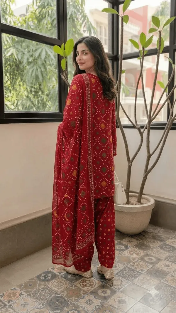 Maroon_Printed_Kurta_Pant_Set_with_Matching_Dupatta_for_Women