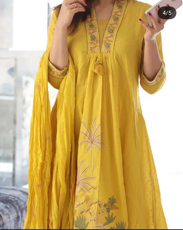 Sunshine_Yellow_Embroidered_Kurta_Set_with_Matching_Dupatta