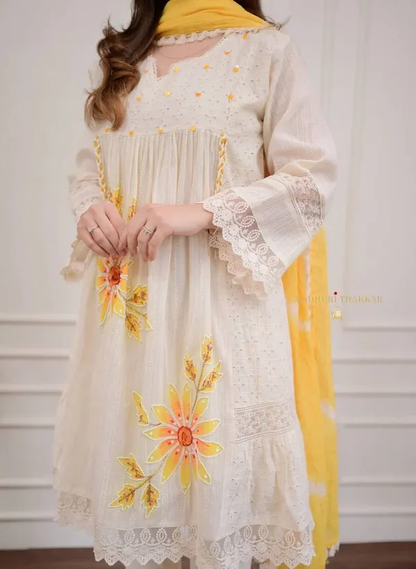 Women’s_White_Embroidered_Anarkali_Kurta_Set_with_Yellow_Dupatta