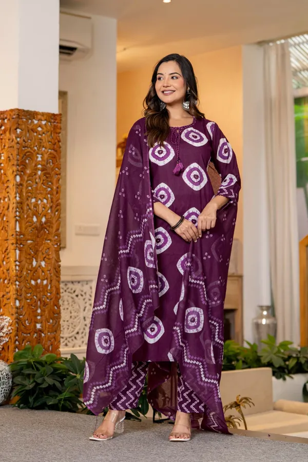 Women’s_Wine_Purple_Ethnic_Printed_3-Piece_Suit_Set