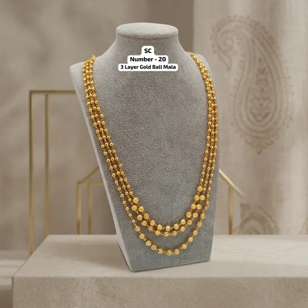 Gold_Alloy_3_Layer_Traditional_Ball_Mala_Necklace_For_Women