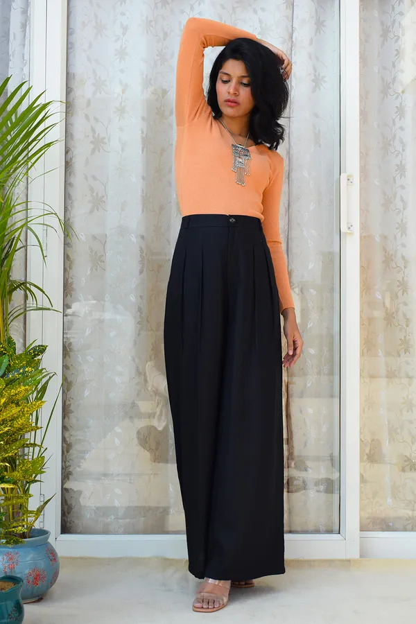 Black_Rayon_Bahamas_Pants_For_Women