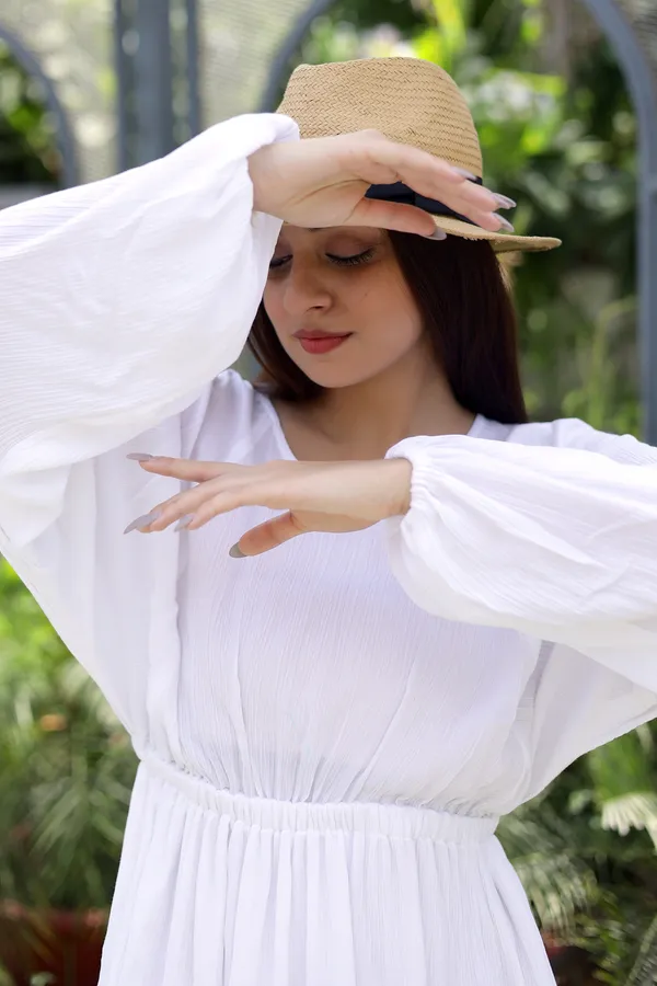 White_Rayon_Boho_Mini_Dress_For_Women