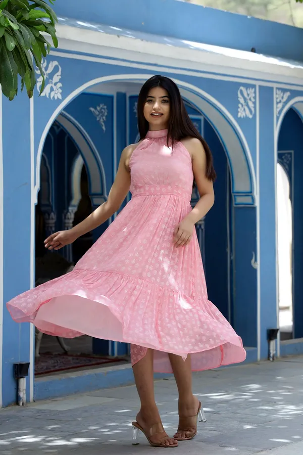 Pink_Chiffon_Candy_Dress_For_Women