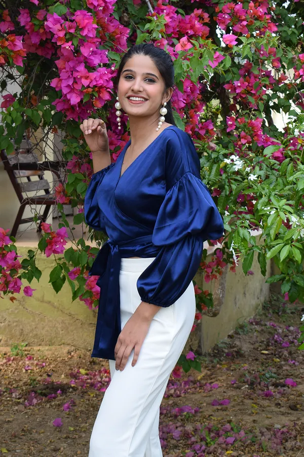 Navy_Blue_Satin_Aurelia_Blouse_For_Women