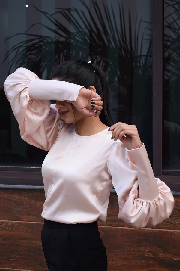 Pink_Satin_Venice_Blouse_For_Women