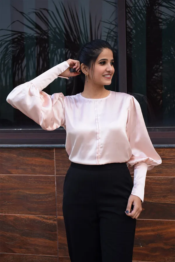 Pink_Satin_Venice_Blouse_For_Women