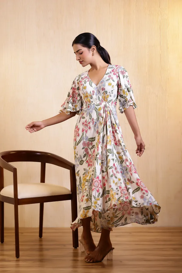 White_Cotton_Blend_Candy_Floral_Midi_Dress_For_Women
