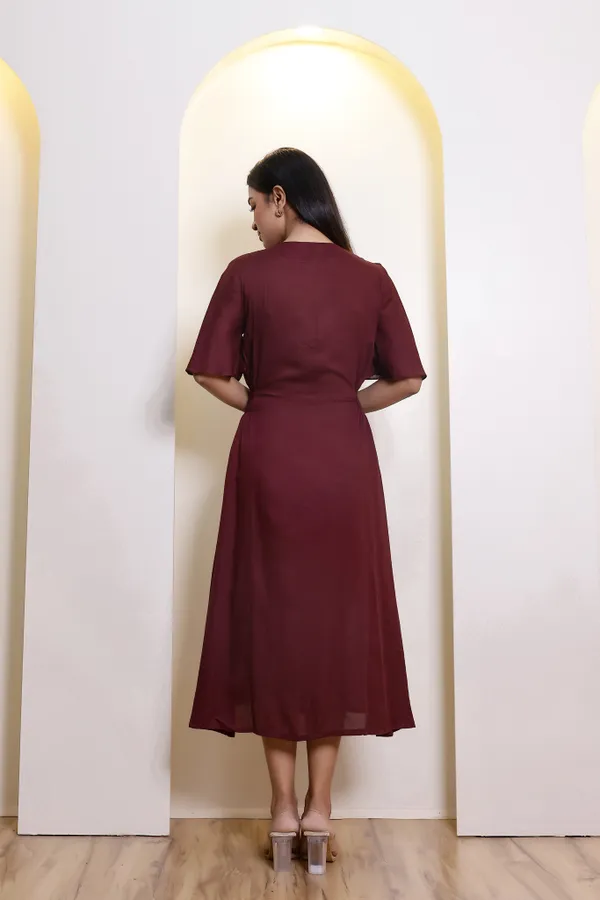 Wine_Rayon_Aura_Dress_For_Women