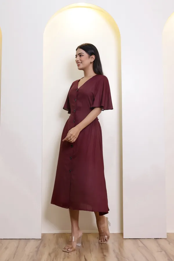 Wine_Rayon_Aura_Dress_For_Women