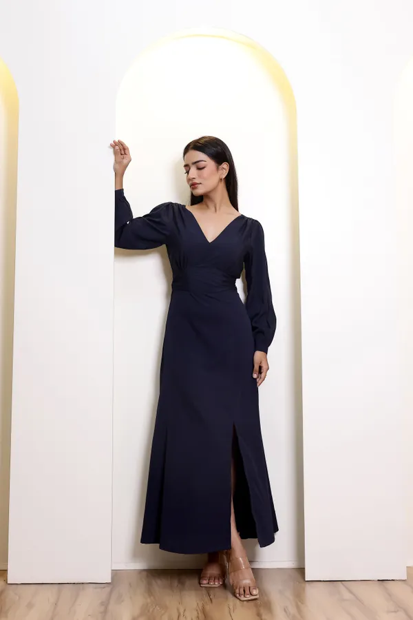 Navy_Blue_Polyester_Crepe_Gracia_Dress_For_Women