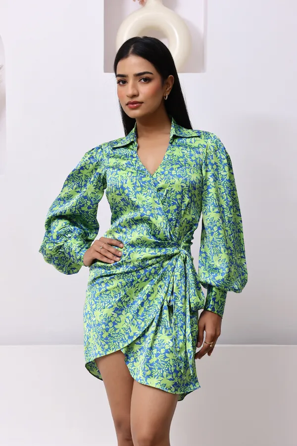 Multi-Color_Satin_Mini_Dress_For_Women