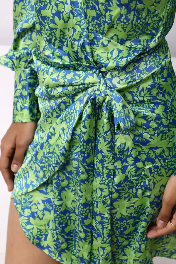 Multi-Color_Satin_Mini_Dress_For_Women
