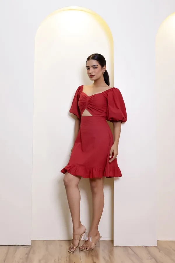 Red_Cotton_Radiant_Mini_Dress_For_Women
