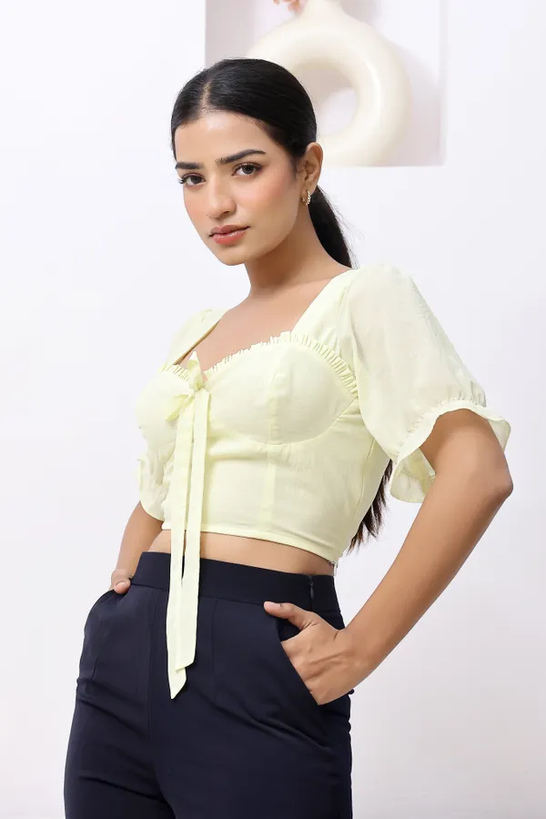 Yellow_Georgette_Camily_Lime_Crop_Top_For_Women