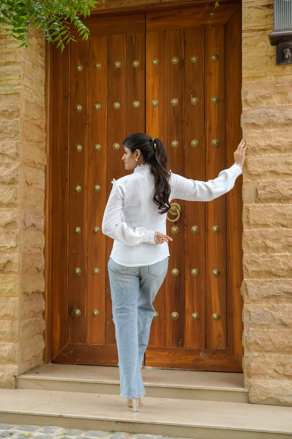 White_Lace_Cotton_Shirt