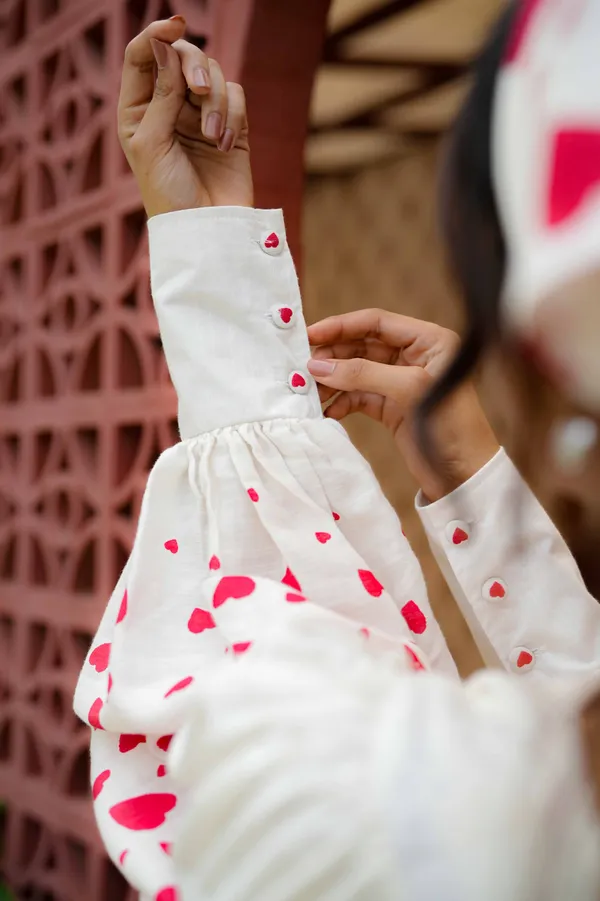 Red_heart_cotton_mini_dress