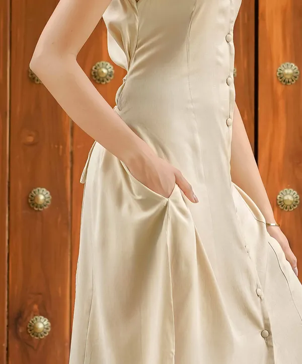 Nude_rayon_midi_dress