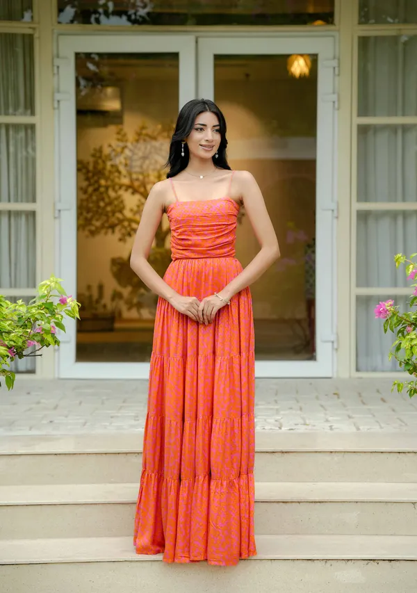 Orange_Layered_maxi_dress