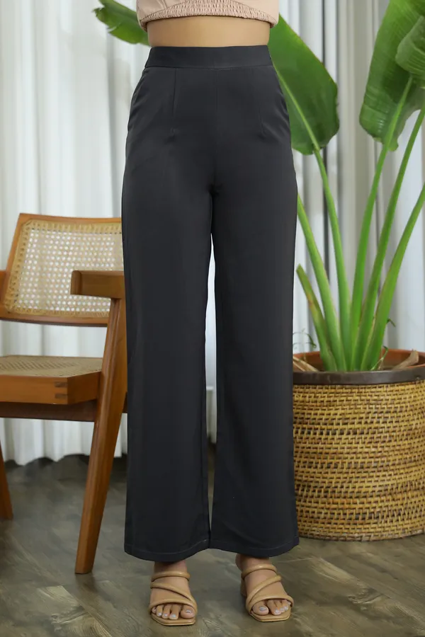 Charcoal_Blended_Fabric_Firefly_High_Waist_Pants_For_Women