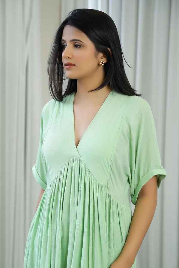 Green_Cotton_Mia_Mini_Dress_For_Women