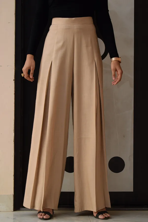 Nude_Rayon_Palm_Palazzo_Pants_For_Women
