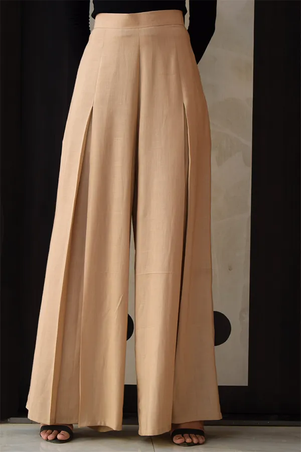 Nude_Rayon_Palm_Palazzo_Pants_For_Women