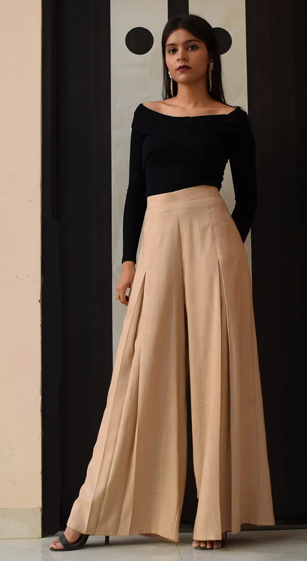 Nude_Rayon_Palm_Palazzo_Pants_For_Women