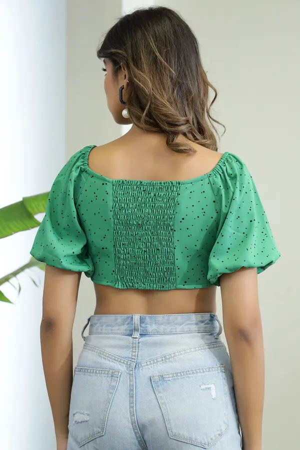 Green_Crepe_Nicole_Button_Crop_Top_For_Women