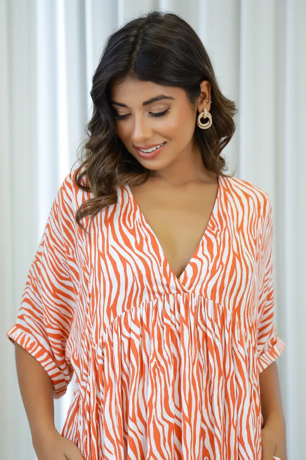Orange_Cotton_Mia_Mini_Dress_For_Women