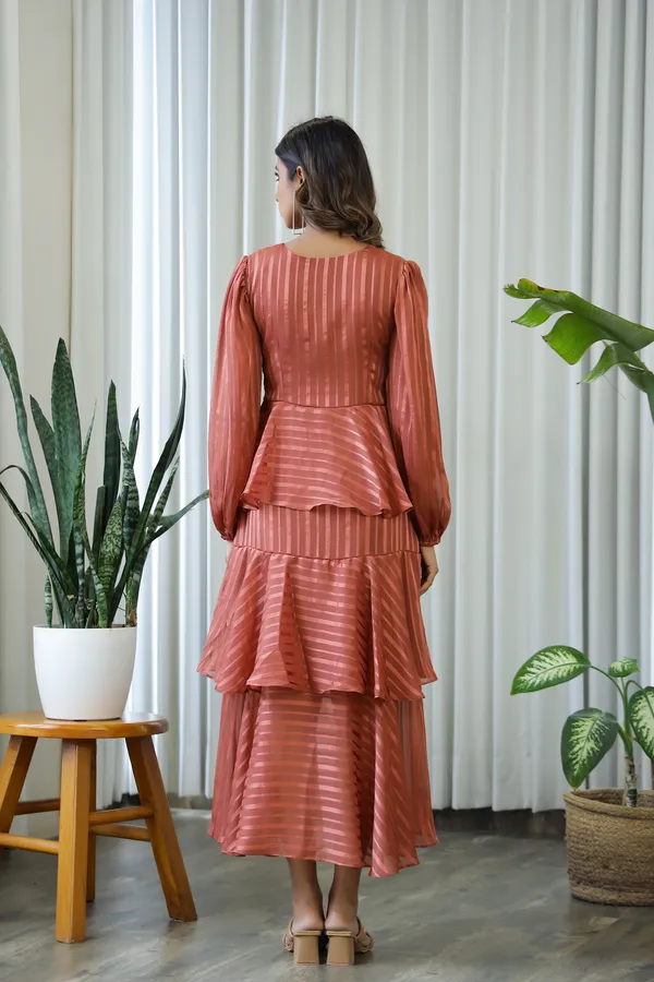Rust_Chiffon_Hailey_Layered_Midi_Dress_For_Women