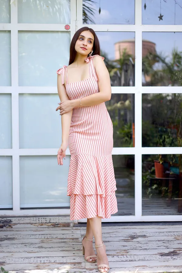 Peach_Crepe_Victoria_Layered_Dress_For_Women